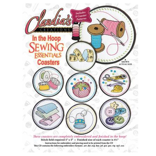 Claudia's Creations Sewing Essentials Coasters