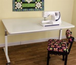Kangaroo Tasmanian 2 height adjustable sewing and crafting table