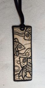 completed zen bookmark with ribbon