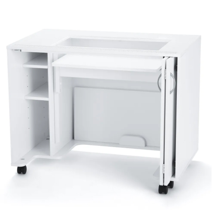 sewing cabinet with hydraulic lift