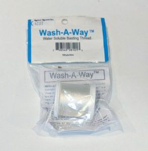 Package of Wash-a-way basting thread