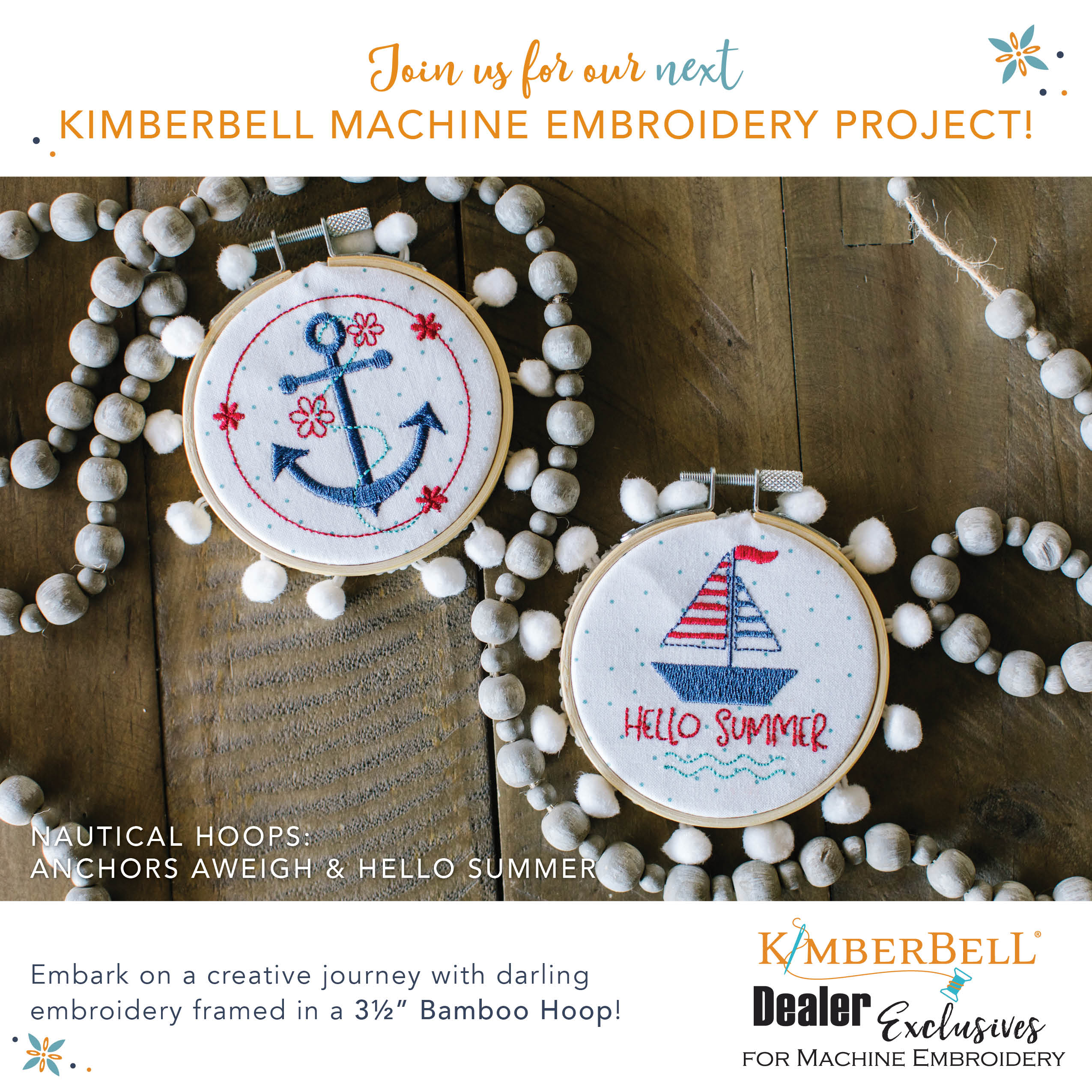 Kimberbell Club: Nautical Hoops Anchors Aweigh – 07/09/22 Littleton