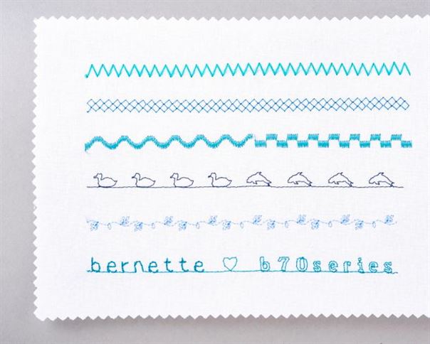 Bernette b70 series Stitch Sample