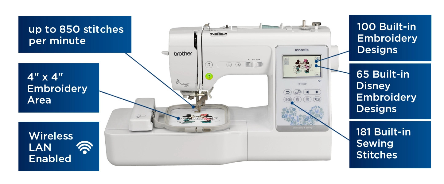 Brother Innov-is NS1850D Sewing and Embroidery Machine – Ruthies Notions