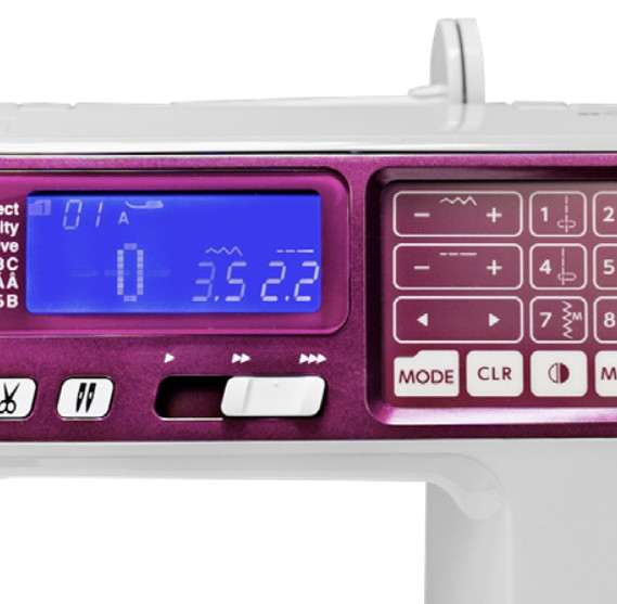 Janome 4120QDC-G LCD screen with touchpad