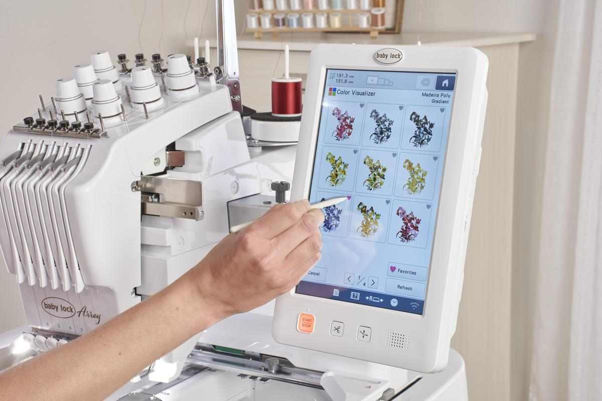 Babylock Array 6 needle embroidery machine – Leabu Sewing Center